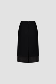 Bonded Crepe Pencil Skirt