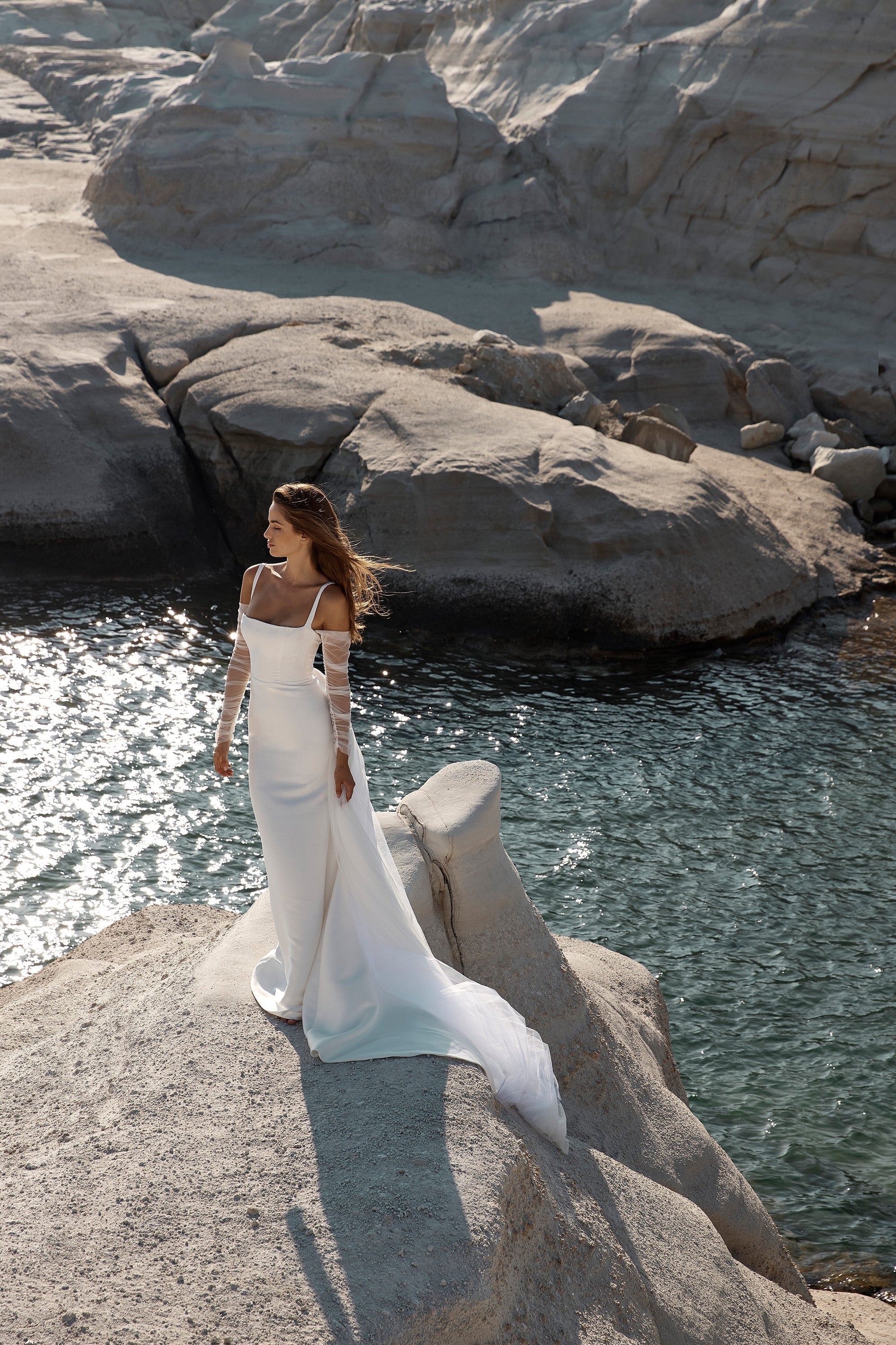 beach wedding dresses cape town Ivory Lace Sheath Sweetheart Neck Boho Beach Wedding Dress TN124 US8 / White