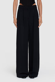 Pleated Crepe Trouser