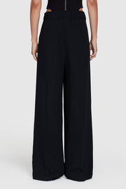 Pleated Crepe Trouser