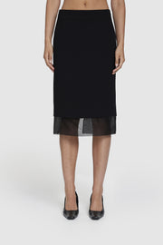 Bonded Crepe Pencil Skirt