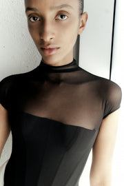 High Neck Corset Top