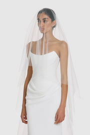 Sheath Veil - Bright Ivory