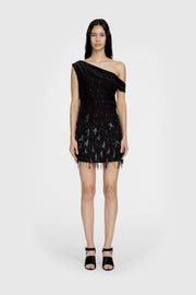 Scatter Tassel Beaded Mini Dress
