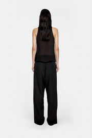 Fringed Beaded Silk Singlet