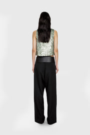 Textural Beaded Crop Top