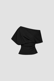 Slouch Off Shoulder Wool Top