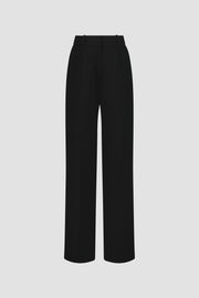 Pleated Crepe Trouser
