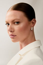 Daisy Crystal Studs Gold