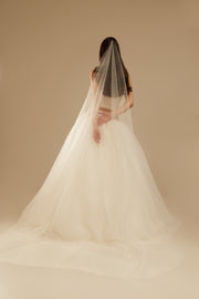Tear Drop Veil - Bright Ivory
