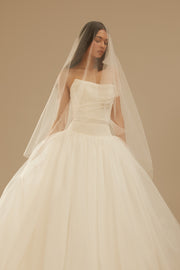 Sheath Veil - Bright Ivory